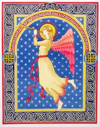 Ángel tocando la trompeta